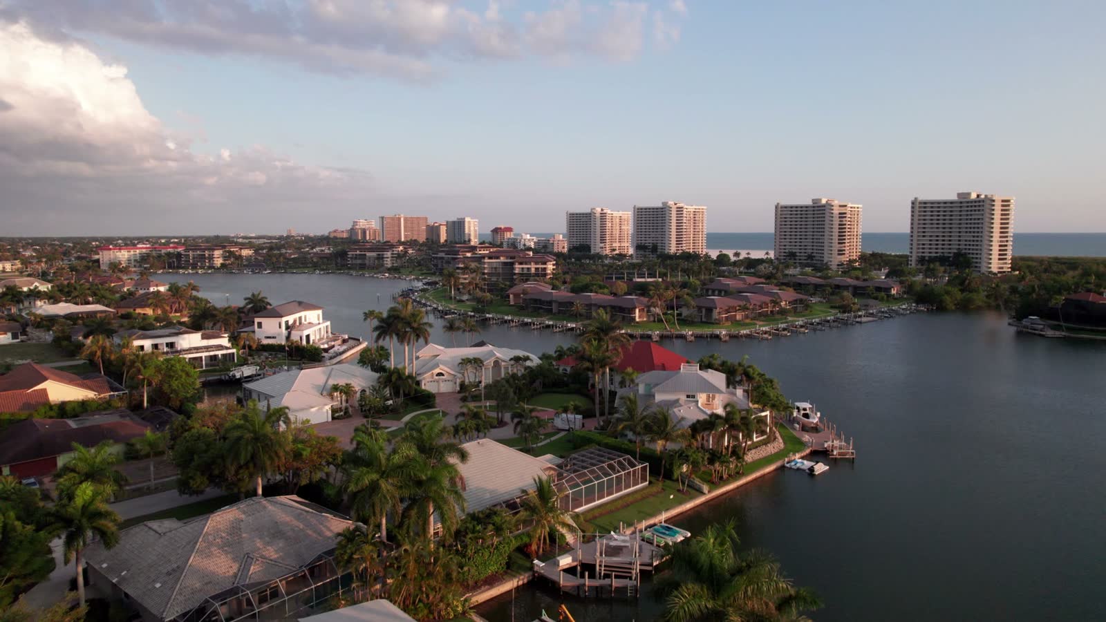 aerial-over-marco-island-flordia-beach-town-at-sun.mp4