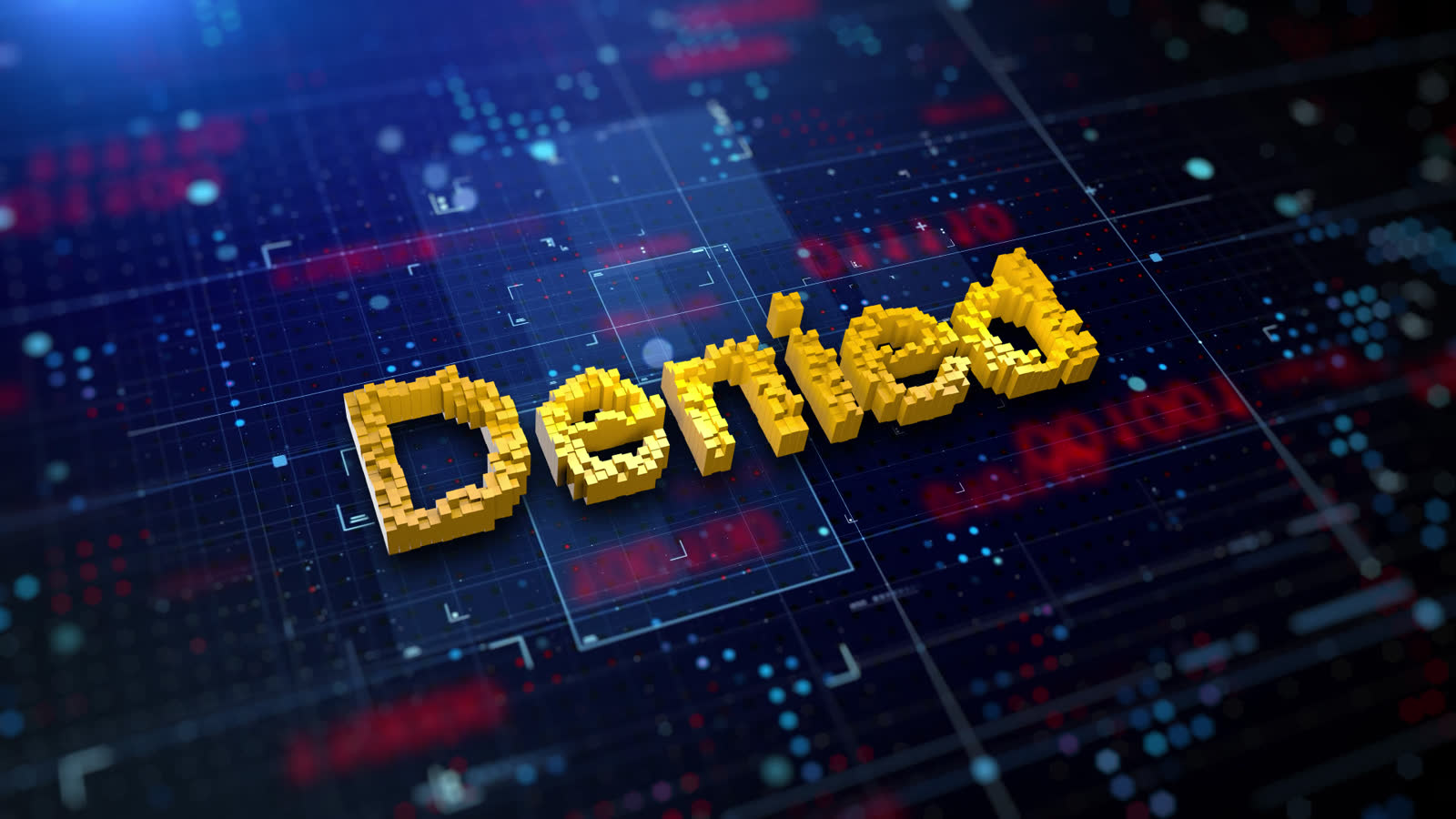 futuristic-denied-text-on-digital-technology-backg.mp4