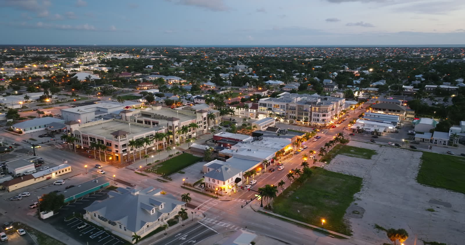 historic-town-center-of-punta-gorda-florida-with-t.mp4