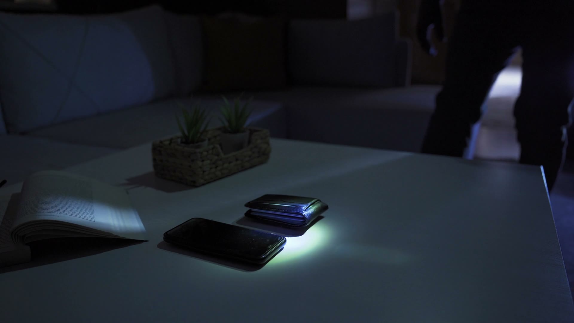 robber-searches-dark-house-with-flashlight-at-nigh.mp4