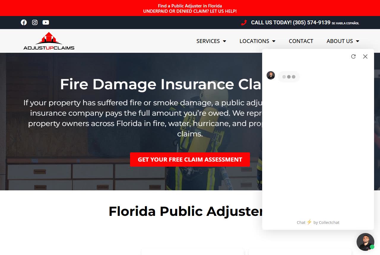 Adjust Up Claims- Public Adjusters in Fort Myers website