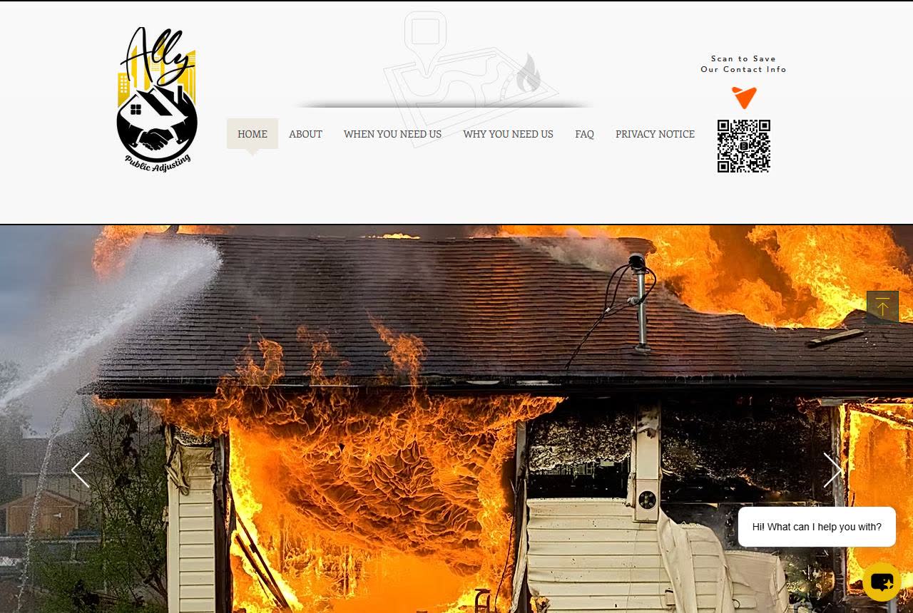 Ally Public Adjusting website