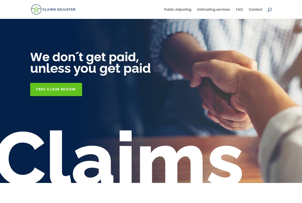 Claims Adjuster FL website