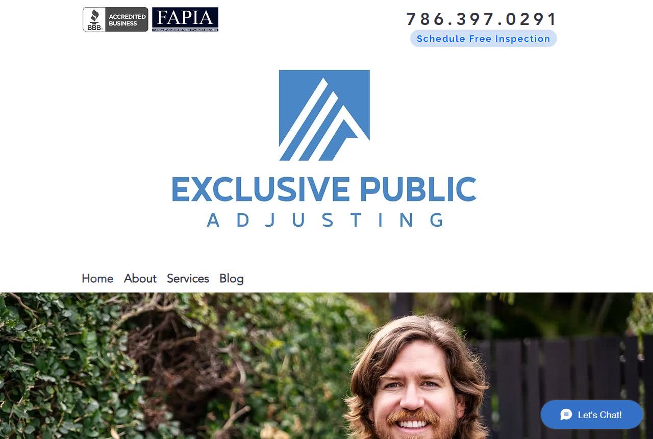 Exclusive Public Adjusting Inc website
