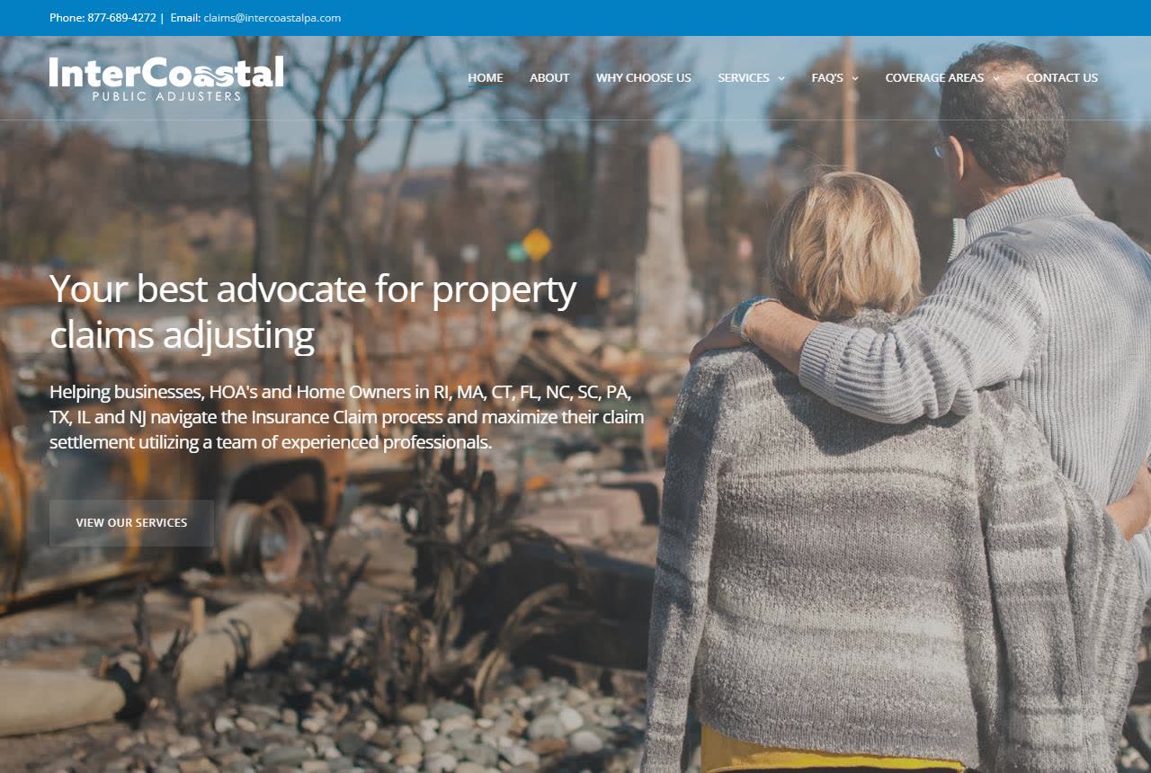 InterCoastal Public Adjusters website