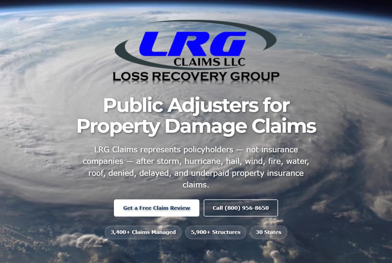 LRG Claims website