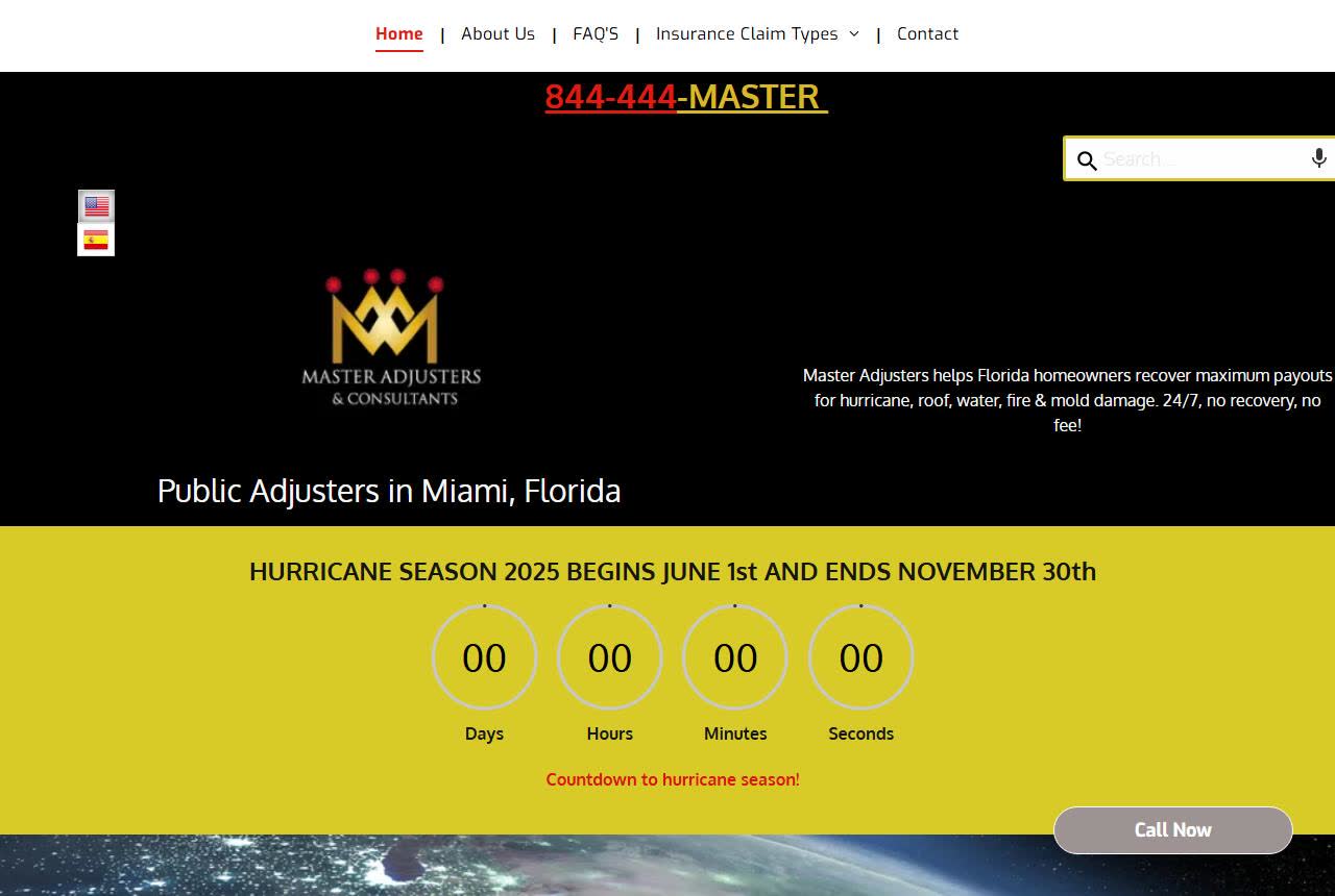 Master Adjusters & Consultants website