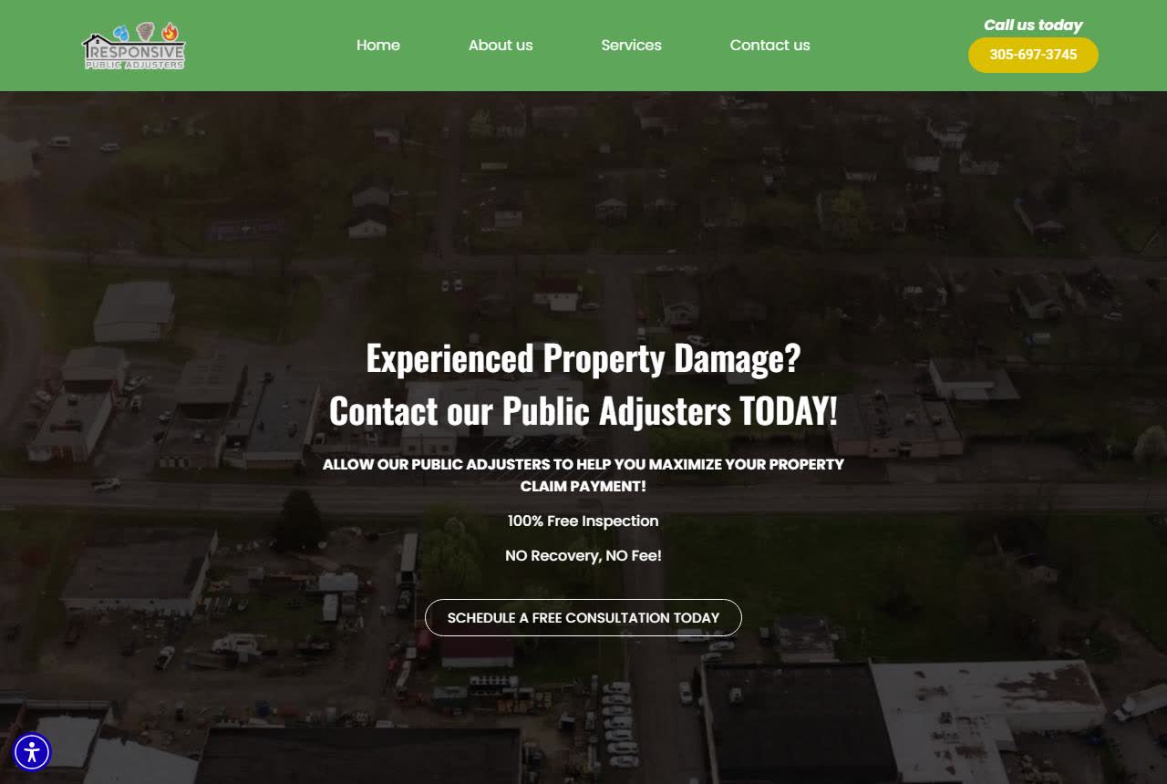 Responsive Public Adjusters website