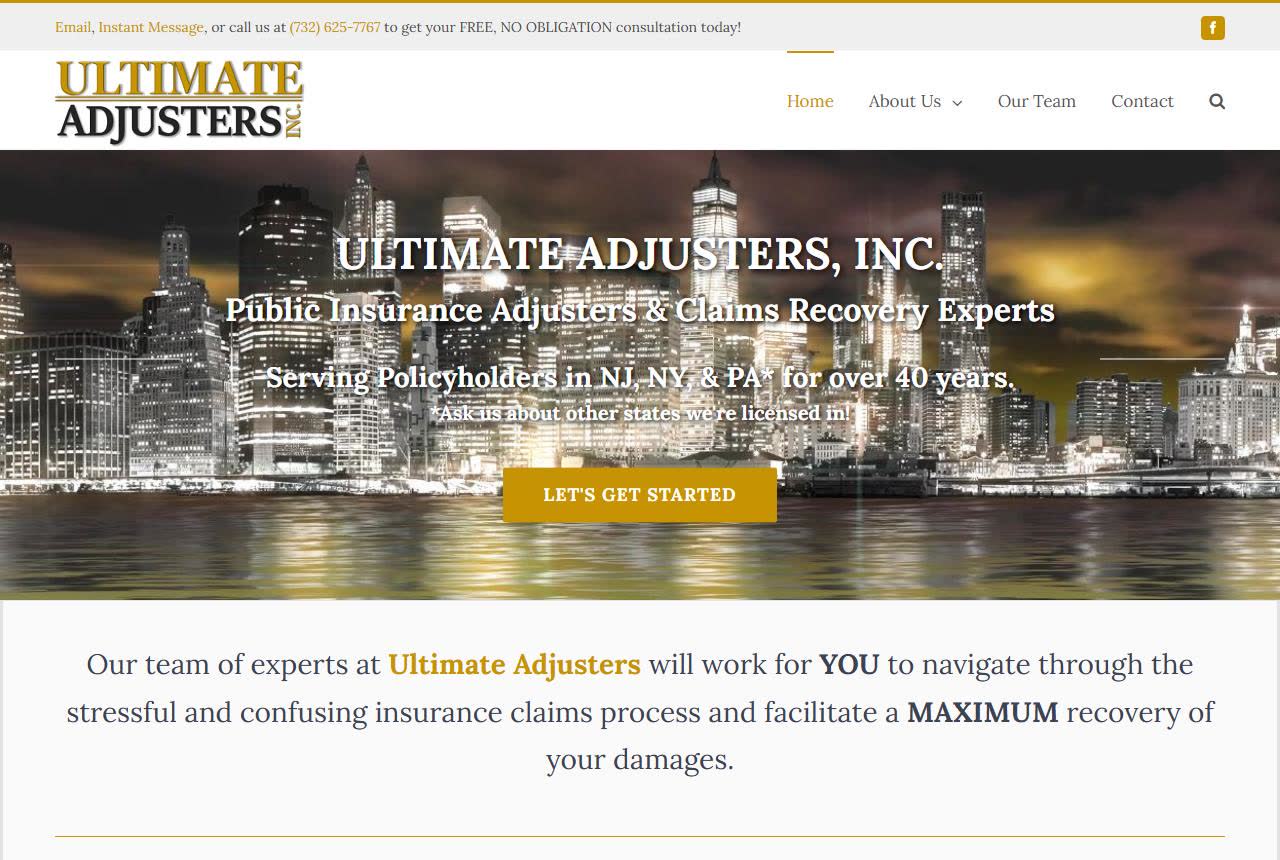 Ultimate Adjusters, Inc website