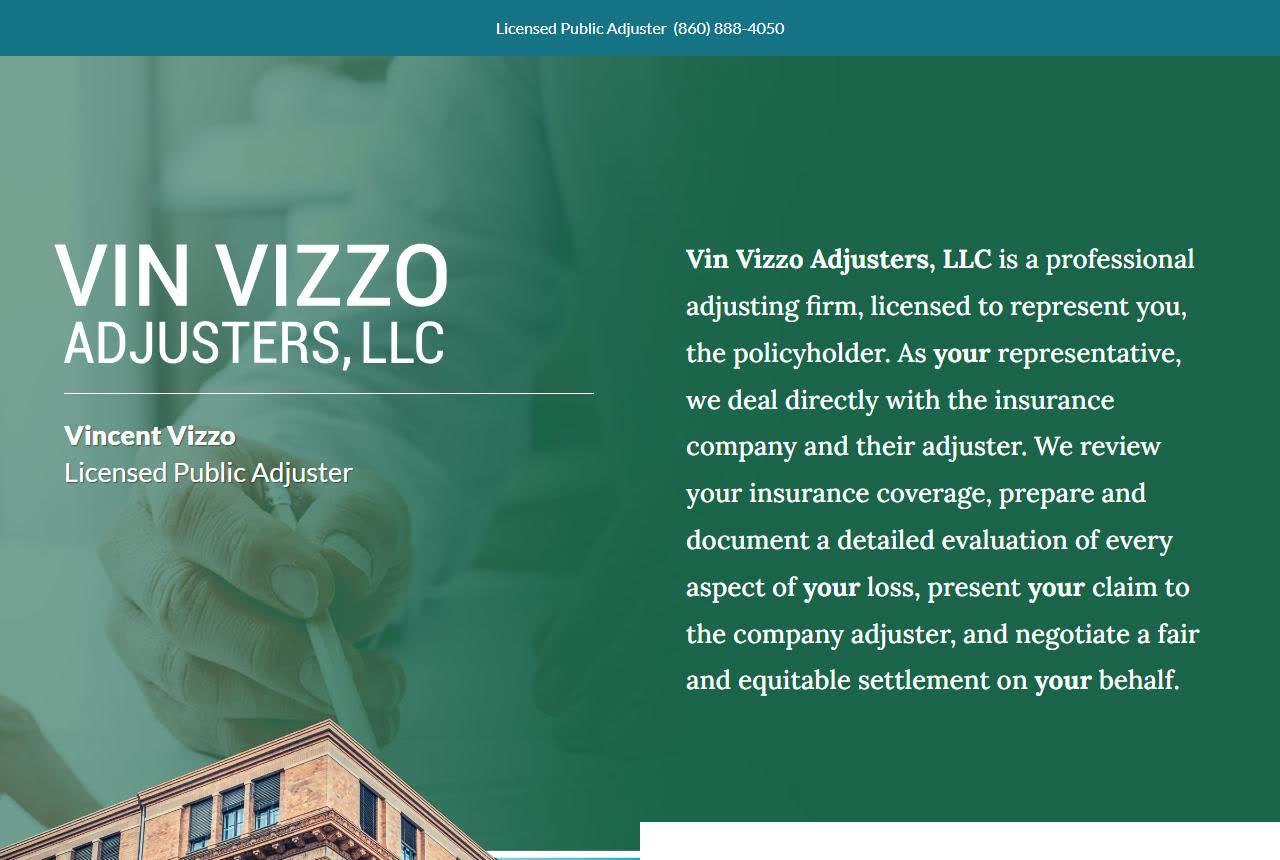 Vin Vizzo Adjusters, LLC website