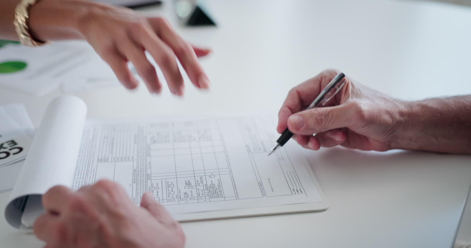 business-people-hands-or-signature-with-documents.mp4