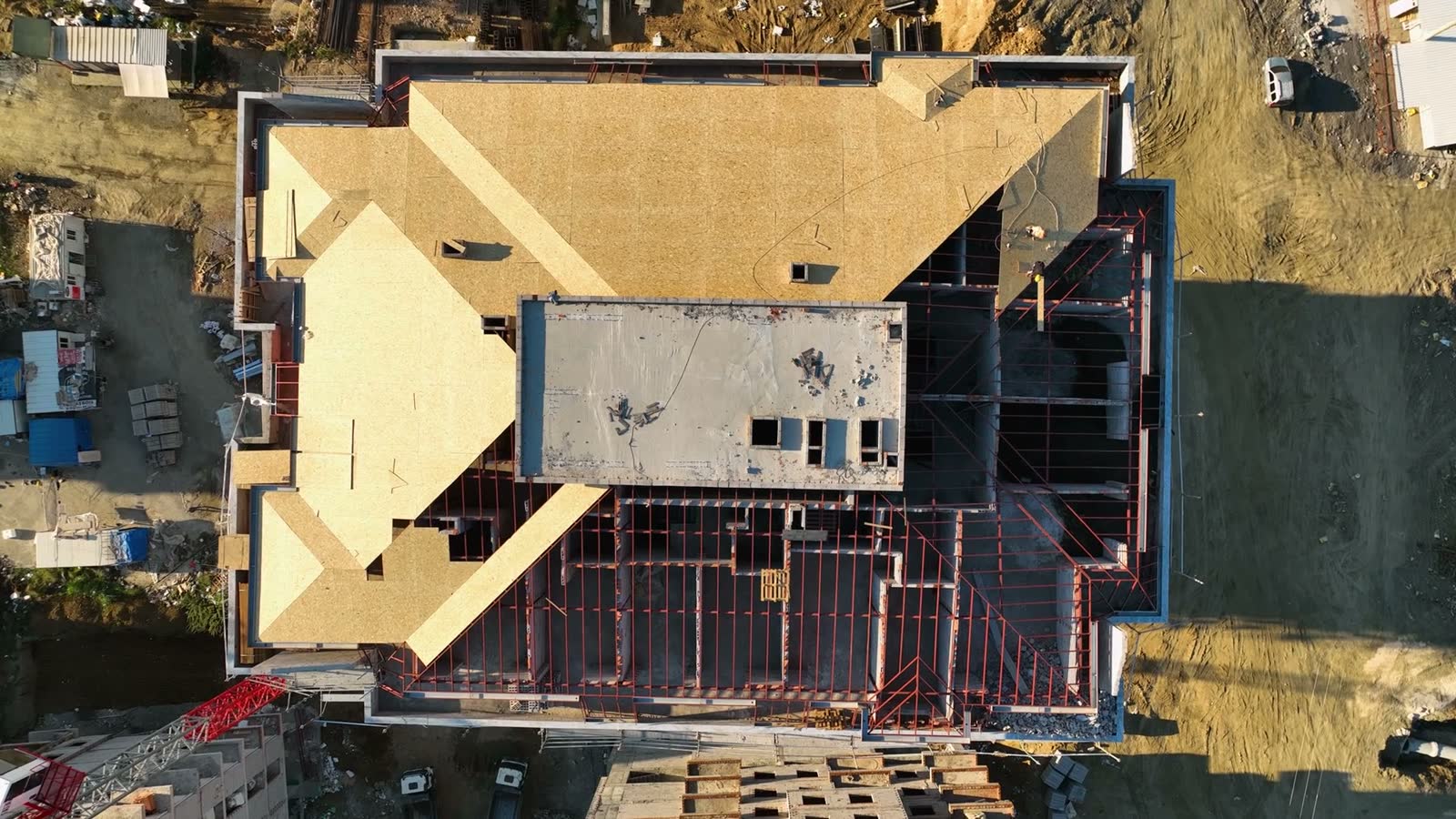 aerial-view-of-installation-of-a-tpo-flat-roof.mp4