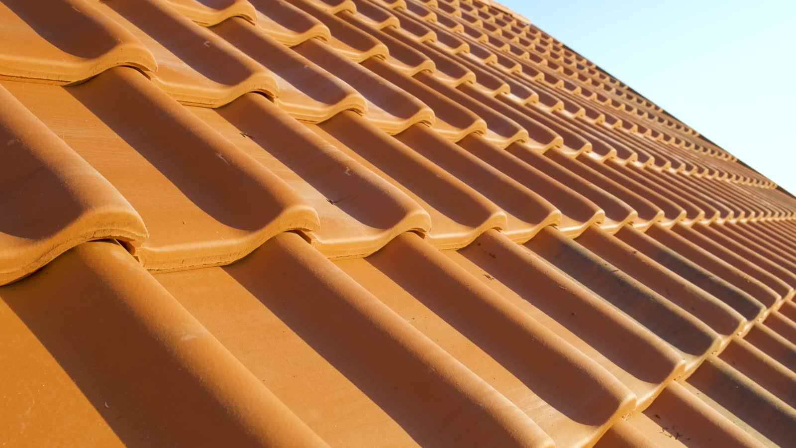 Intact tile roof before the storm