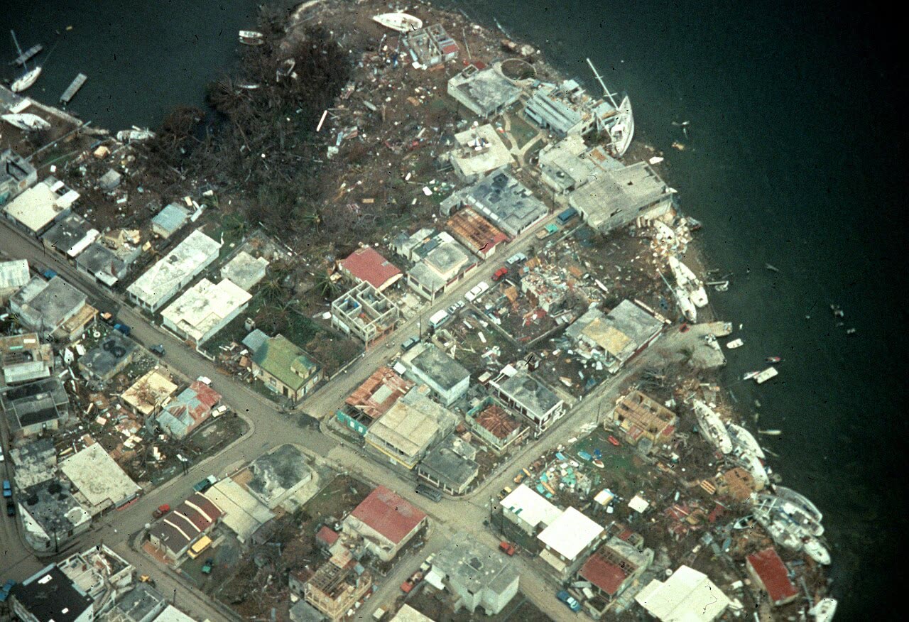 Devastation on Culebra Island, Puerto Rico, after Hugo's Category 4 Caribbean crossing