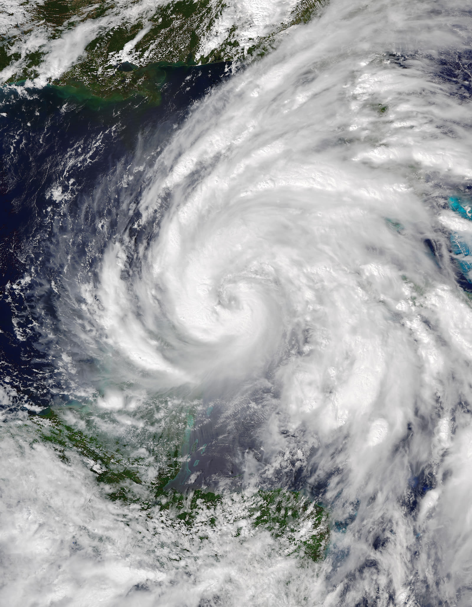 Helene rapidly intensifying over record-warm Gulf water, September 25, 2024