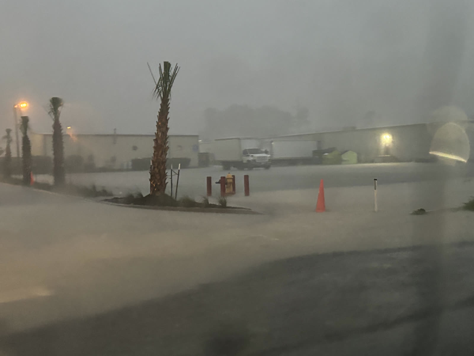 Street flooding in North Myrtle Beach, SC, as Debby stalled offshore